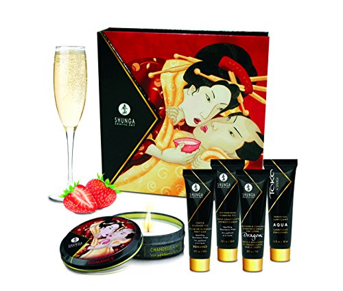 Shunga Geishas Secret Collection Strawberry Aceite de Masaje - 1 Pack