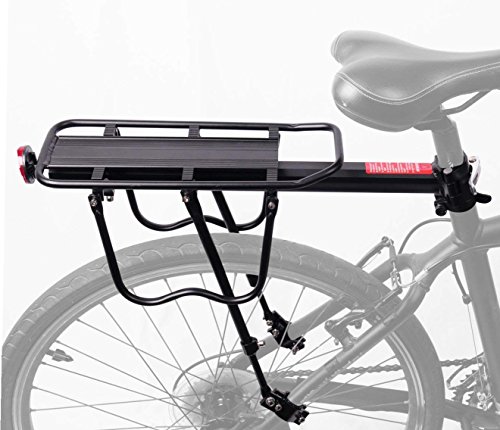 COMINGFIT® Portaequipajes para Bicicleta Aleación de Aluminio con Reflector-Capacidad de carga máxima: 50 kg