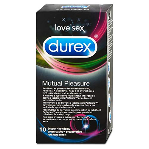 Durex Mutual Pleasure Preservativos Climax Mutuo con Efecto Retardante - 10 Condones