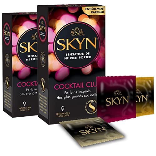 Skyn -18 preservativos perfumados COCKTAIL CLUB sin látex