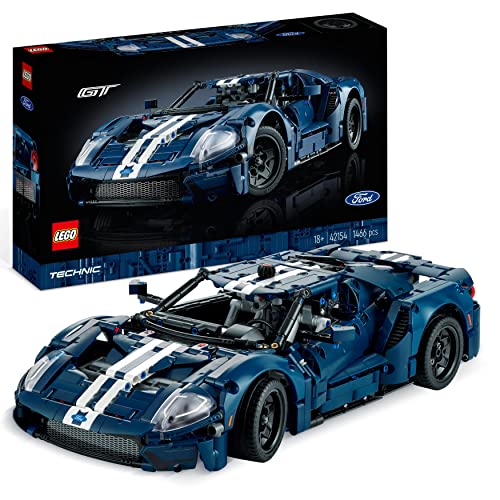 LEGO 42154 Technic Ford GT 2022, Maqueta para Construir para Adultos, Modelo de Coche a Escala 1:12, Edición Coleccionable, Réplica con Características