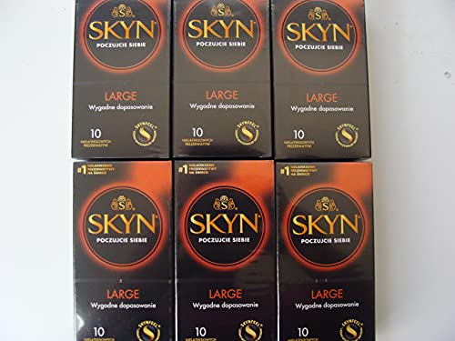 Skyn - Preservativos grandes sin látex, paquete de 50 + paquete de 10