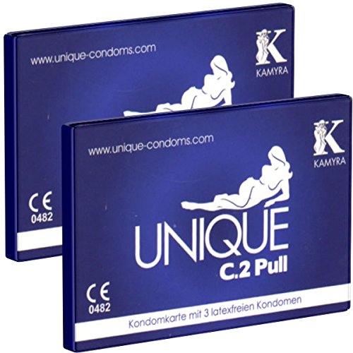 Kamyra Unique Pull Condom Cards 2x3 preservativos sin latex