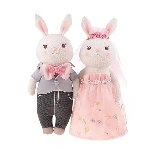 KSTOUMYBB Regalo de peluche de boda, bonita muñeca de figura de novia y novio, regalo para tus amigas, juego de juguetes para parejas, regalo de boda de amigos (tamaño : 12.8 pulgadas)