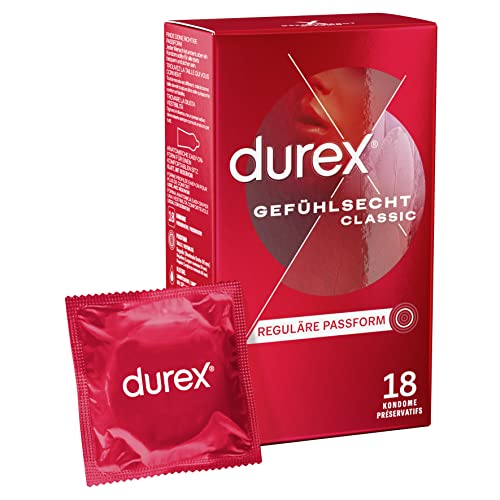Durex Preservativo De Látex transparente amor Sexo – Pack de 18