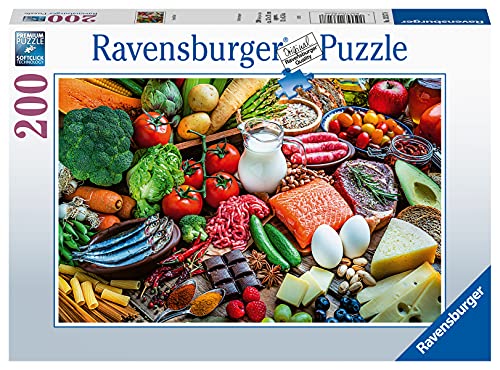 Ravensburger- Puzzle Frutas y Verduras, 200 Piezas, Rompecabezas para Adultos, Exclusivo en Amazon