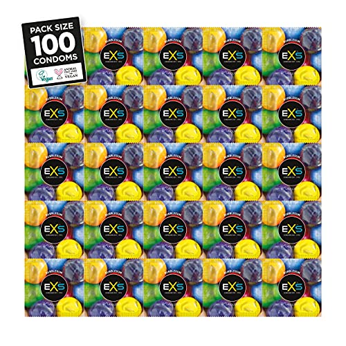 Exs Condoms Exs Bubblegum Rap - 100 Pack Exs Condoms 1530 g, 100 unidad, 1