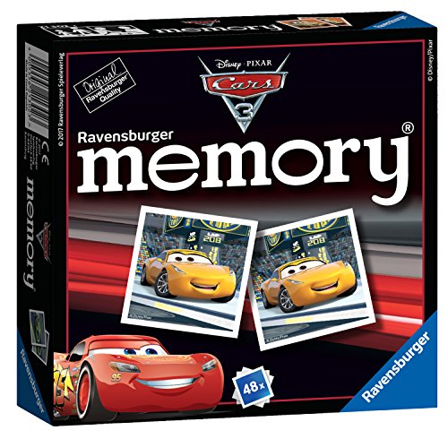 Ravensburger. Mini Memory® Juego de memoria de Disney, Pixar, Cars 3., Exclusivo en Amazon
